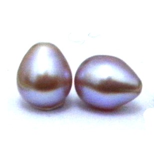 Natural Colours 7-7.5mm Half Drilled Drop Pair